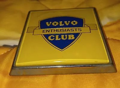 Rare Volvo Car Club Enthusiasts Emblem.   Fits 240 Grille.   Unusual Collectible • $220