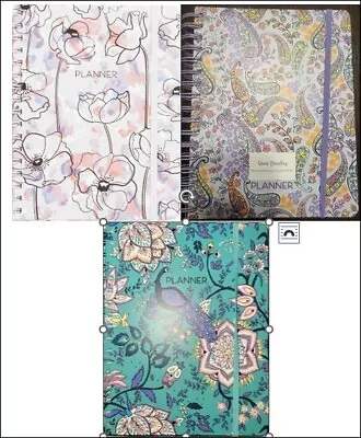 Vera Bradley Non-Dated Large Spiral Planner Anemone   Maddalena   Peacock   NIP • $23.99