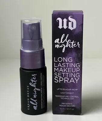 Genuine Urban Decay All Nighter Setting Spray 15ml Travel Size - New In Box 💜 • £9.60