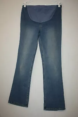 Oh Baby Motherhood Womens Maternity Medium Wash Bootcut Jeans Size Small • $11.79