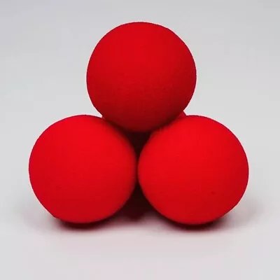 MAGIC TRICK - Red Sponge Balls (size 4.5cm) X 4 UK Stock • £2.99