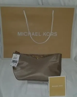  Michael Kors Kelsey Medium Travel Pouch -Color Tan NWT • $55