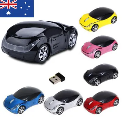 $14.60 • Buy Cordless Wireless 2.4Ghz Optical Ferrari-Car Mouse Computer Mice USB Receiver US
