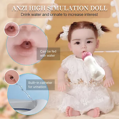 18  7LB Realistic Baby Doll Full Body Silicone Baby Doll Reborn Baby Infant Gift • $199.99