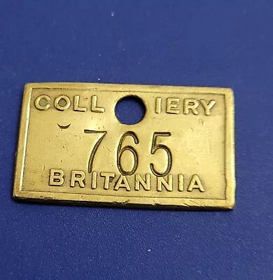 Original Britannia Colliery Pit Check Welsh Miners Lamp Tally • £8.99