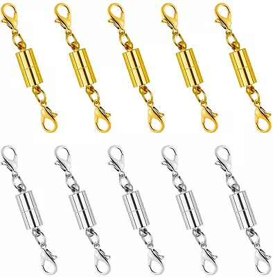 £9.98 • Buy Magnetic Lobster Clasp Jewelry Necklace Extending Fastener Clasps Pack Of 10