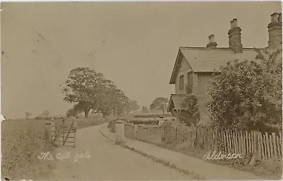 Langley Mill Aldercar Lane The Toll Gate (open) And Gatekeeper Posted In 1905 • £24