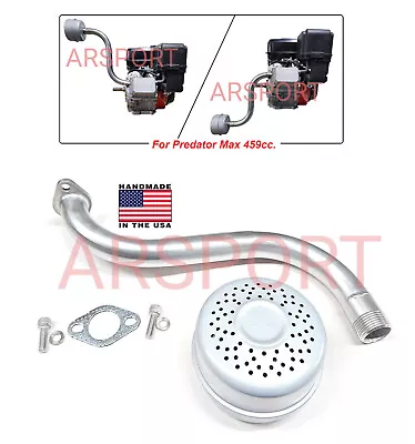 Exhaust Muffler For Mud Boat / Surface Drive For Predator Max 459cc USA Made! • $59.80