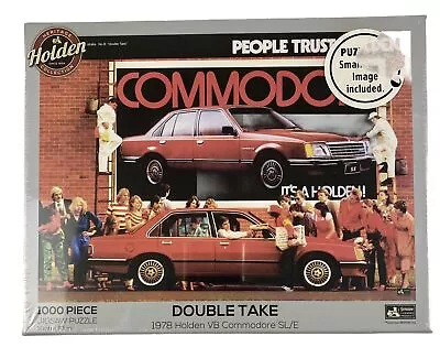 Holden Double Take Commodore Red Car Themed 1000pc Jigsaw Puzzle 50x70cm • $28