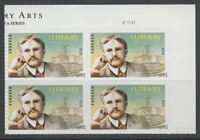 Plate Block 4705 LIBERAL ARTS -O Henry  Forever Stamps  Mint Never Hinged • $3.95