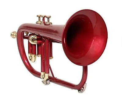 Professional FLUGEL HORN 3V RED Expert Choice With Hard Case MOUTHPIECE • $182.24