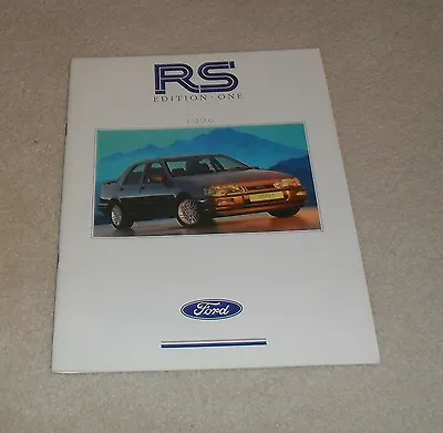 £22.75 • Buy Ford RS Brochure 1990 Ed 1 - Escort RS Turbo & Sierra RS Cosworth 4X4