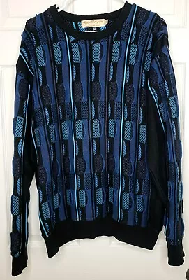 Norm Thompson Mens Vintage Coogie Style 90s Y2K Textured Blue Medium • $44.99