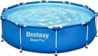 Bestway Steel Pro Swimming Pool Outdoor Garden Set 10ft X 30  Blue • £115.99