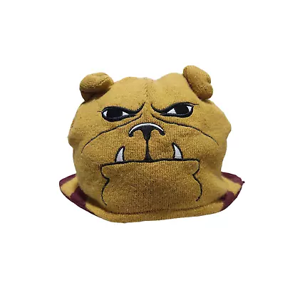 Mississippi State Bulldogs Beanie Cap One Size Brown Men Bully Mascot Knit Y2K • $15.66