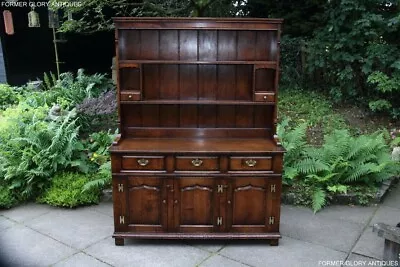Titchmarsh And Goodwin Solid Oak Display Dresser Base Sideboard Cupboard Cabinet • £1450