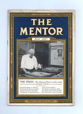 Mentor Magazine #220 VG+ 4.5 1921 • $25