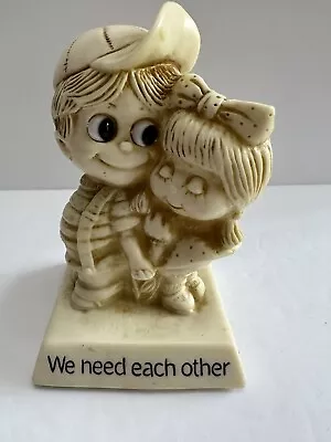 R & W Berries Co. We Need Each Other Figurine Statue #760 1970 Vintage • $12