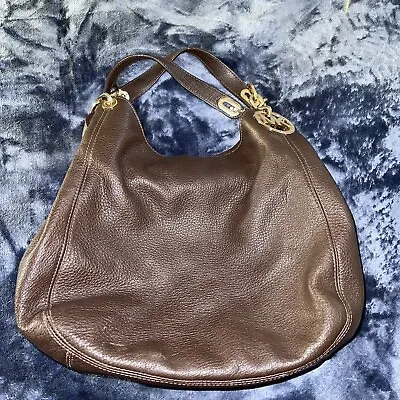 MICHAEL Kors Fulton Leather Large Shoulder Bag Tote Hobo ACORN ~MSRP$398 • $59.99