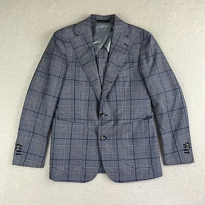 SuitSupply Lazio Blazer Sports Jacket 22 (38) Blue ***FLAWS*** • $40.72