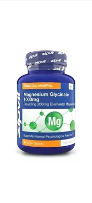 Zipvit Magnesium Glycinate 1000Mg  90 Vegan Tablets  High Strength BB 10/26 • £10.99