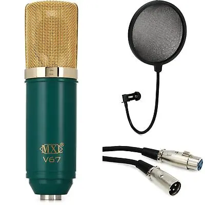 MXL V67G Large-diaphragm Condenser Microphone Bundle With Pop Filter And Cable • $120.94