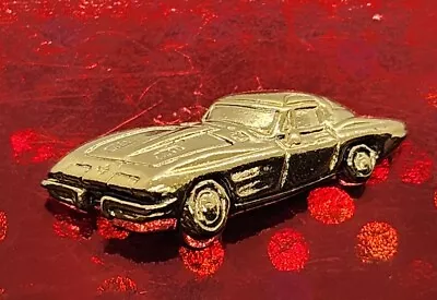 Vintage Gold Tone Tie Tack Tie Pin Chain Dream Car Stingray Corvette • $9.99