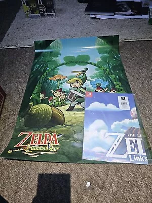 Nintendo Legend Of Zelda: Links Awakening Pre-Order Poster+ Minish Cap Poster • £1
