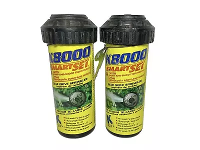 K Rain K8000 SmartSet 3-3/4  Pop-Up Gear-Driven Sprinkler Heads 20’-55’ -Pk Of 2 • $32.99