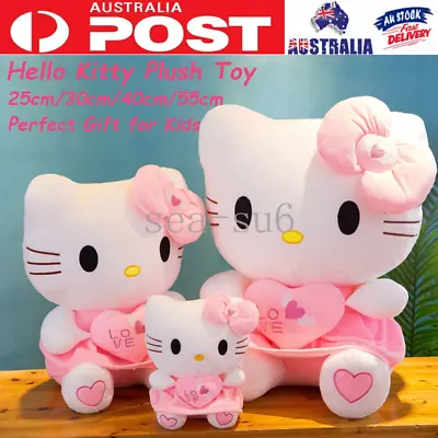 Hello Kitty Plush Stuffed Doll Toy Cartoon Kitty Stuffed Animals Doll Kids Gifts • $63.79