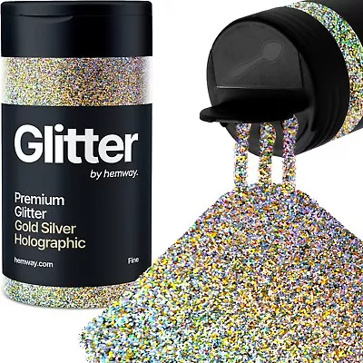 Fine Glitter Shaker Cosmetic 130g/4.6oz Epoxy Craft Holographic Nail Face Body • £9.95