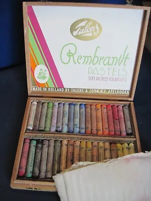 Vintage Talen's & Zoon Rembrandt Soft Pastels Artist Set Complete Used • $60