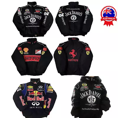 Mens TOp Car Enthusiasts Moto Team Racing Cotton Padded Clothes Jacket🔥 • $52.19