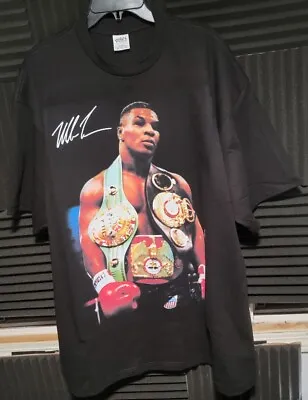 Mike Tyson With Belts Boxing  Cotton T Shirt • $20