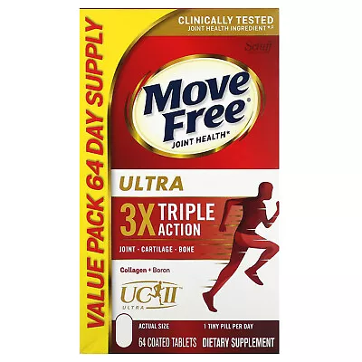 Move Free Joint Health Ultra Triple Action 64 Coated Tablets • $45.51
