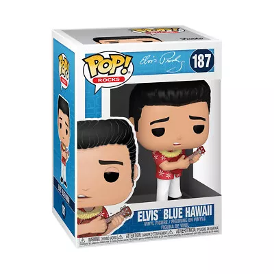 Funko Pop! Vinyl: Elvis Presley - Elvis Blue Hawaii #187 - 4  Bobble-Head • $22.77