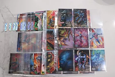 1995 Fleer Marvel Masterpieces Partial Complete BASE Set Lot 78 Out Of 151 • $70