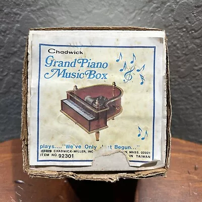 Chadwick-Miller Grand Piano Music Box Vintage 1978 Acrylic Miniature W/Box • $26.08