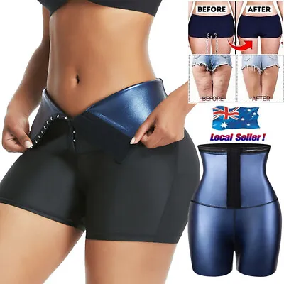 $9.79 • Buy Women Sweat Sauna Shorts Pants High Waist Trainer Slimming Workout Capris Shaper