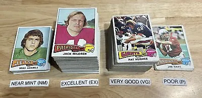 1975 Topps Football Cards 1-300 (P-NM) - You Pick - Complete Your Set • $1.29