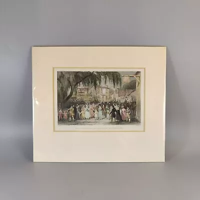 Antique Engraving The Rushbearing At Ambleside Westmoreland T Allom J Redaway • $5