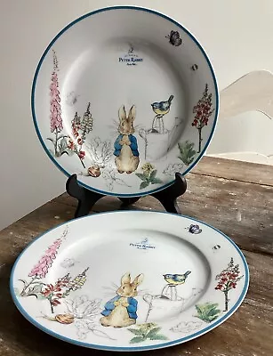 Zrike World Of Beatrix Potter Peter Rabbit Easter Bunny 2 Dinner Plates New • $24.90