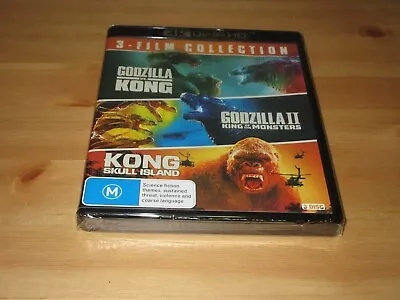 Godzilla Vs Kong / Godzilla II / Kong Skull Island 4K [3 Disc Set] (Brand New) • $100