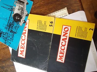 Postwar Meccano Manual  X 3 -1960's - Very Good Condition For Year-all Different • £3.99