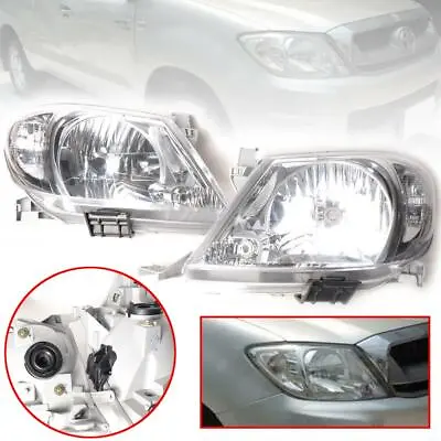 $292.63 • Buy Head Lights Front Lamp LH RH Pair For Toyota Hilux Vigo Kun SR MK6 2009 10 11