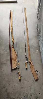 Vintage Steel Fishing Rods - Orchard Industries Action Rod & Shakespear • $24