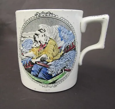 £50 • Buy Grace Darling Victorian Antique Pearlware Mug