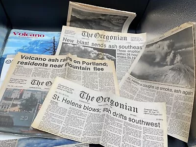 1980 MOUNT ST HELENS VOLCANO Oregonian Newspaper Articles Book Forest Service • $35.95