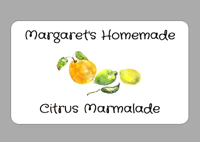 X21 Citrus Marmalade Jar Stickers Personalised Homemade Preserve Sticky Labels • £2.70