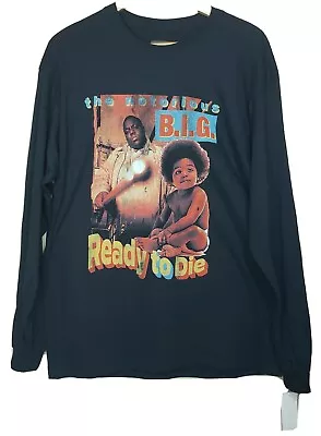 The Notorious BIG Ready To Die Long Sleeve Biggie Smalls Shirt Size XL • $21.99